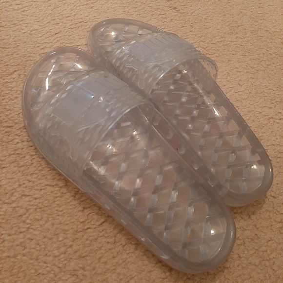 puma jelly slides clear